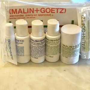 Malin + Goetz travel skincare set 6 piece. (New)